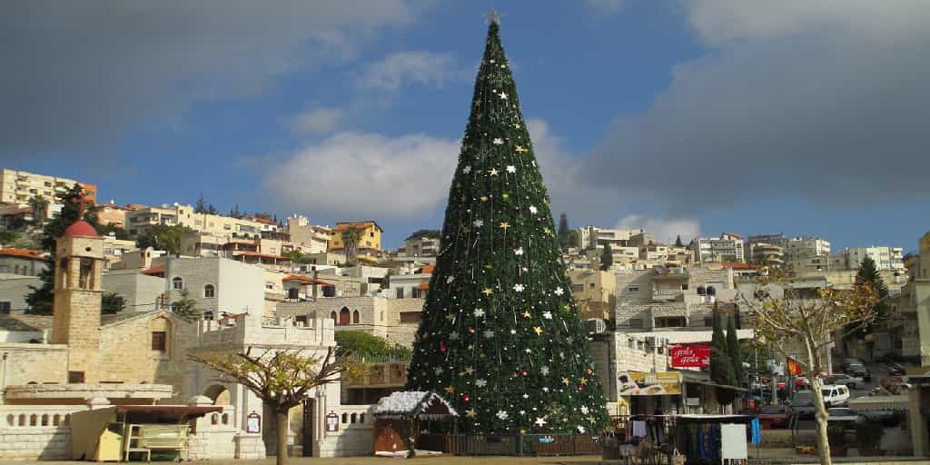 Christmas-Tree Christmas in the Holy Land 